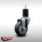 Service Caster 3.5'' SS Thermoplastic Rubber Wheel Swivel 1-3/4'' Expanding Stem Caster SCC-SSEX20S3514-TPRB-134 - alternate 4